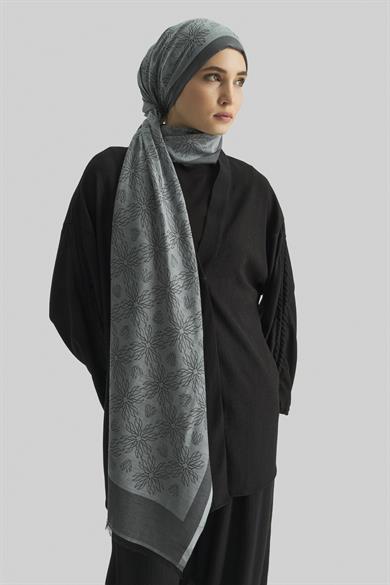 LİZAY PAMUK İPEK ŞAL-ANTRASİT