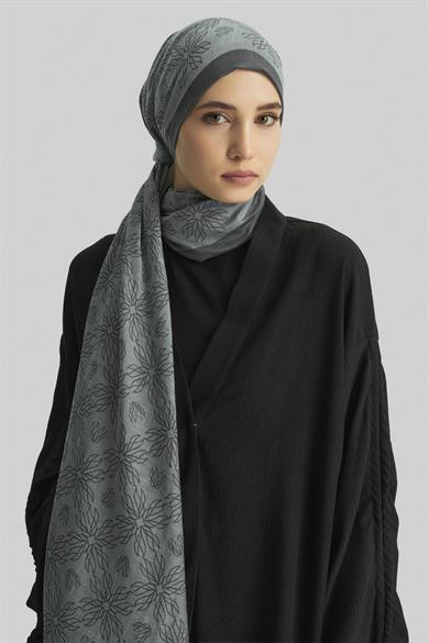 LİZAY PAMUK İPEK ŞAL-ANTRASİT
