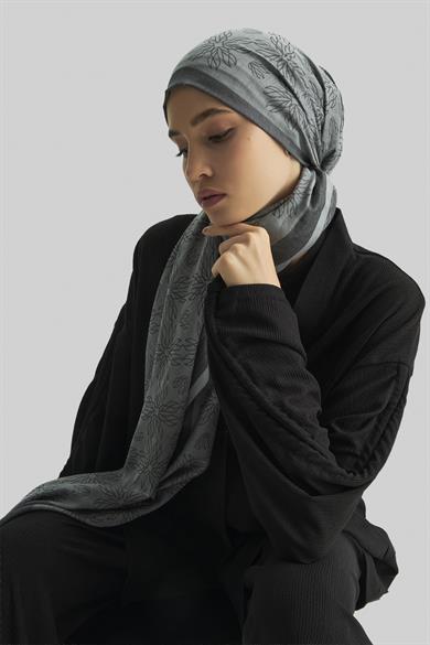 LİZAY PAMUK İPEK ŞAL-ANTRASİT