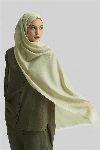LİZAY PAMUK İPEK ŞAL- FISTIK YEŞİLİ
