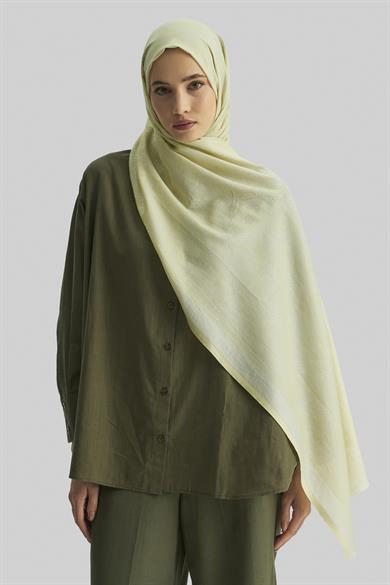 LİZAY PAMUK İPEK ŞAL- FISTIK YEŞİLİ