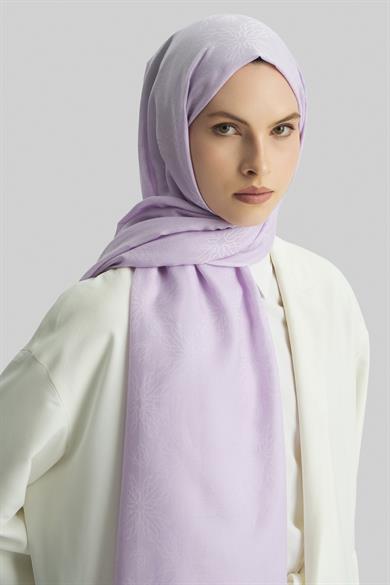 LİZAY PAMUK İPEK ŞAL- LEYLAK