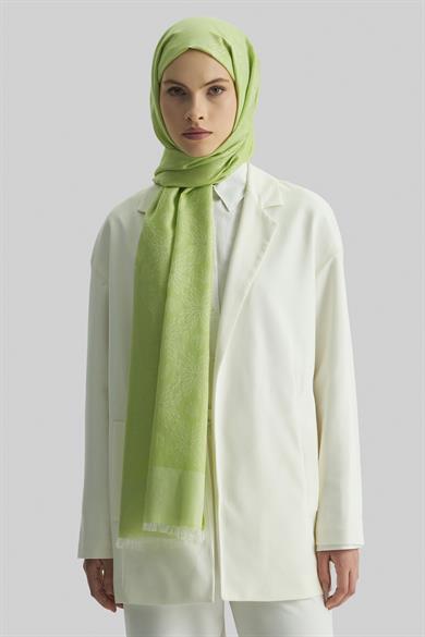 LİZAY PAMUK İPEK ŞAL- YEŞİL
