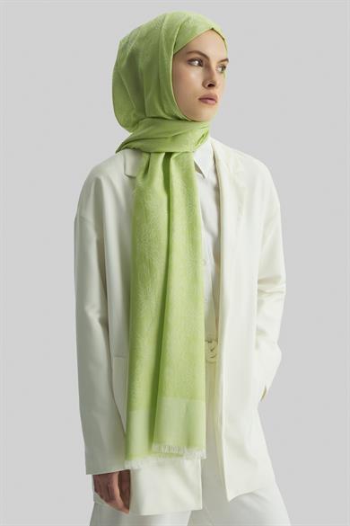 LİZAY PAMUK İPEK ŞAL- YEŞİL