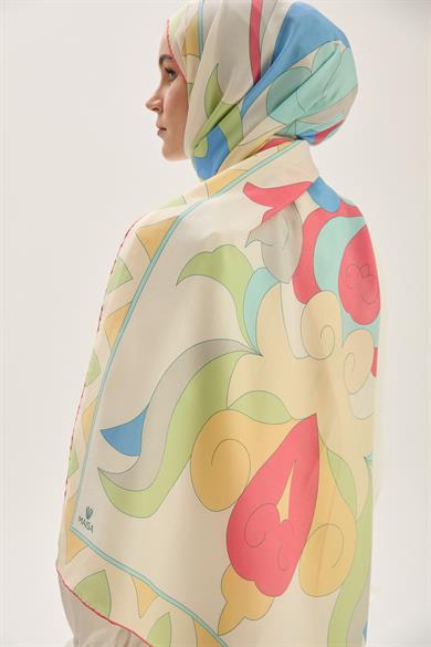 MAH PAMUK İPEK ŞAL 70*190 CM - PEMBE