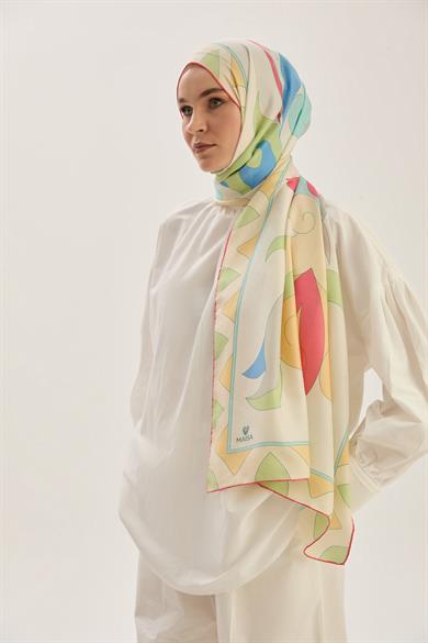 MAH PAMUK İPEK ŞAL 70*190 CM - PEMBE