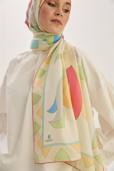 MAH PAMUK İPEK ŞAL 70*190 CM - PEMBE