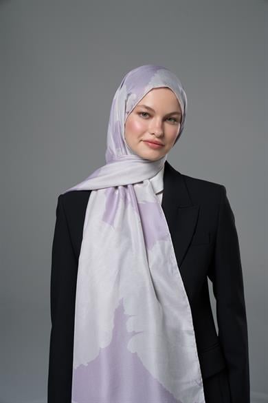MAHİ PAMUK İPEK ŞAL 70*190  – LEYLAK
