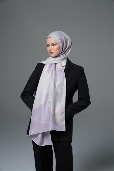 MAHİ PAMUK İPEK ŞAL 70*190  – LEYLAK