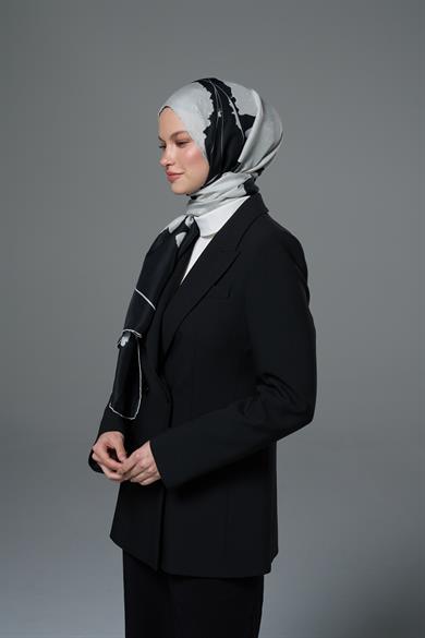 MAHİ PAMUK İPEK ŞAL 70*190 – SİYAH