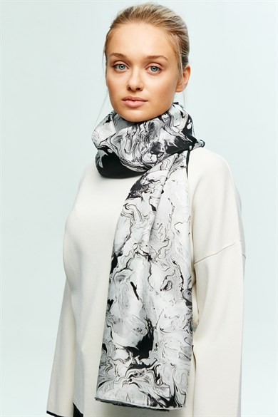MAİ AKS TİVİL İPEK ŞAL 75x200