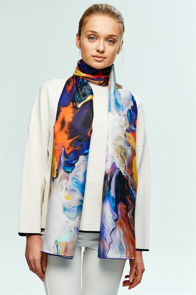 MAİ ALA TİVİL İPEK ŞAL 50x200