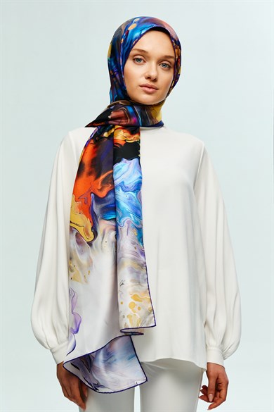 MAİ ALA TİVİL İPEK ŞAL 75x200