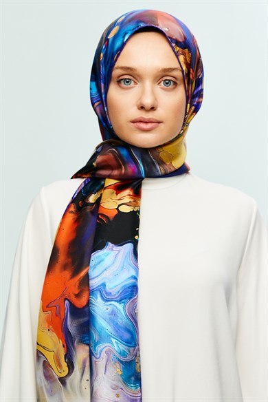MAİ ALA TİVİL İPEK ŞAL 75x200