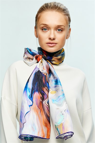 MAİ ALA TİVİL İPEK ŞAL 50x200