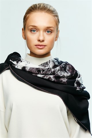 ALBA MODAL İPEK KARE ŞAL 115x115