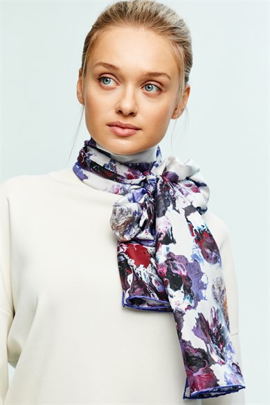 DEM TİVİL İPEK ŞAL 50x200