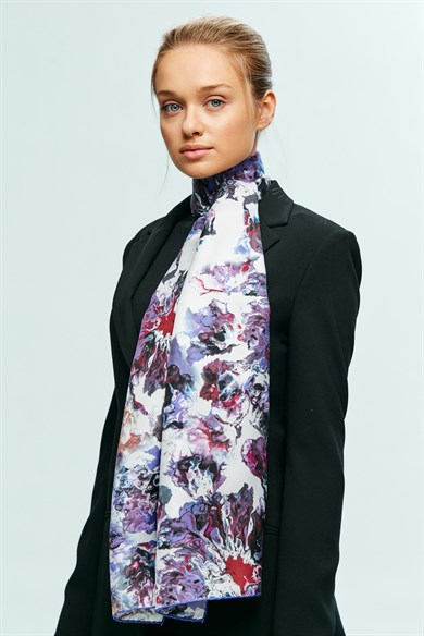 MAİ DEM TİVİL İPEK ŞAL 75x200
