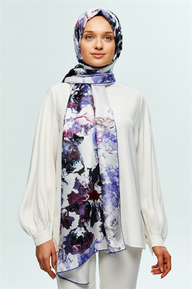 MAİ DEM TİVİL İPEK ŞAL 75x200