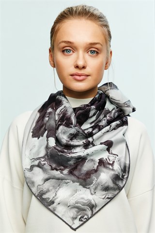 GİZ MODAL İPEK KARE ŞAL 115x115