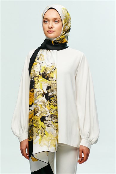 MAİ LUTEA TİVİL İPEK ŞAL 75x200