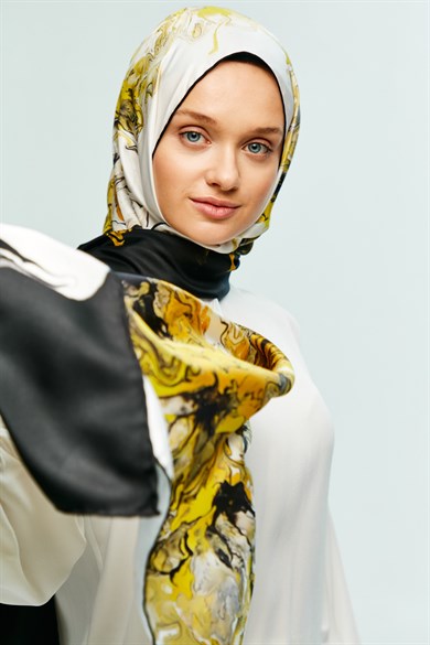 MAİ LUTEA TİVİL İPEK ŞAL 75x200