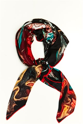 RAKS MODAL İPEK KARE ŞAL 115x115