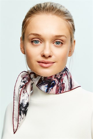 RUZ TİVİL İPEK GAVROŞ 55x55