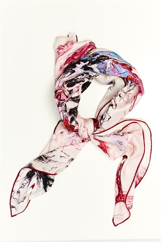 RUZ MODAL İPEK KARE ŞAL 115x115