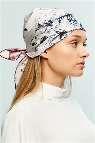 RUZ TİVİL İPEK GAVROŞ 55x55