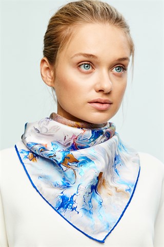 SİM TİVİL İPEK EŞARP 90x90