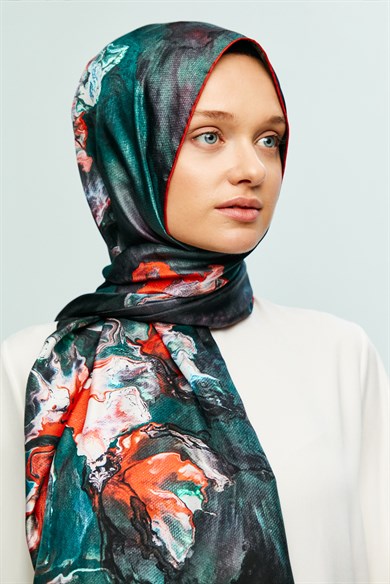 MAİ SIR TİVİL İPEK ŞAL 75x200