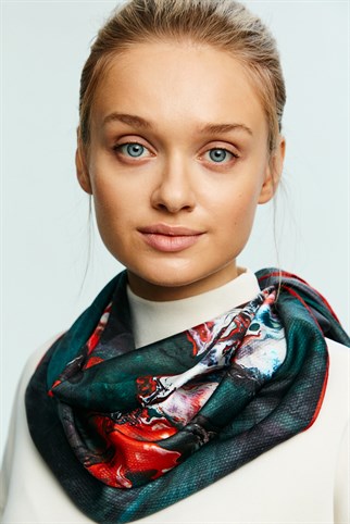 SIR TİVİL İPEK EŞARP 90x90