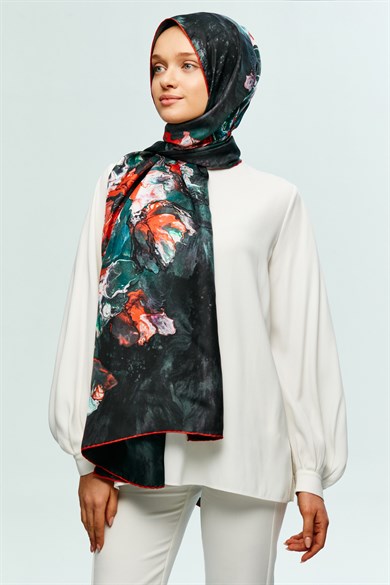 MAİ SIR TİVİL İPEK ŞAL 75x200