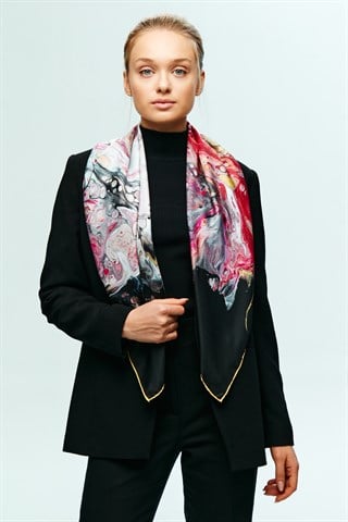 ZEN TİVİL İPEK EŞARP 90x90