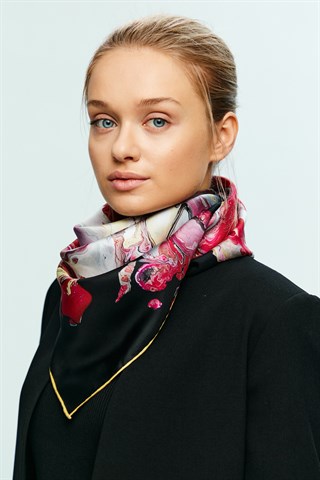 ZEN TİVİL İPEK EŞARP 90x90