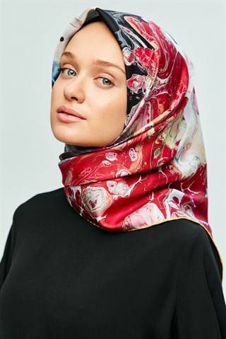 ZEN TİVİL İPEK EŞARP 90x90