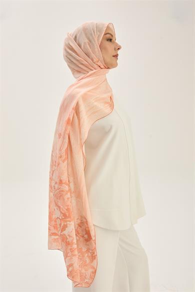 MECZ KREP İPEK ŞAL 70*190 CM - SOMON