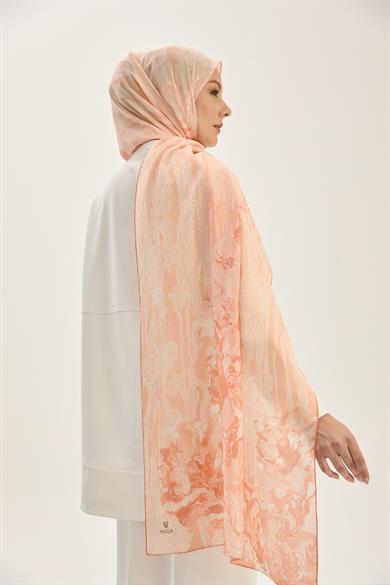 MECZ KREP İPEK ŞAL 70*190 CM - SOMON