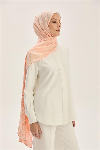 MECZ KREP İPEK ŞAL 70*190 CM - SOMON