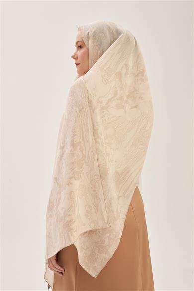 MECZ KREP İPEK ŞAL 70*190 CM - VİZON