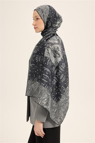 MERZ MULBERRY İPEK ŞAL 70*190 CM - ANTRASİT