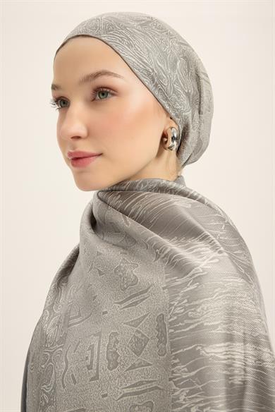 MERZ MULBERRY İPEK ŞAL 70*190 CM - GRİ
