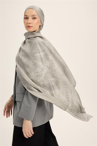 MERZ MULBERRY İPEK ŞAL 70*190 CM - GRİ