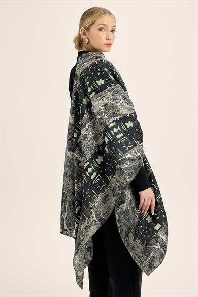 MERZ MULBERRY İPEK ŞAL 70*190 CM - KOYU YEŞİL