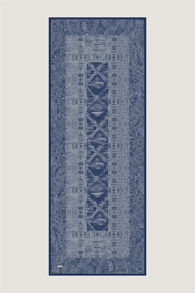 MERZ MULBERRY İPEK ŞAL 70*190 CM - MAVİ