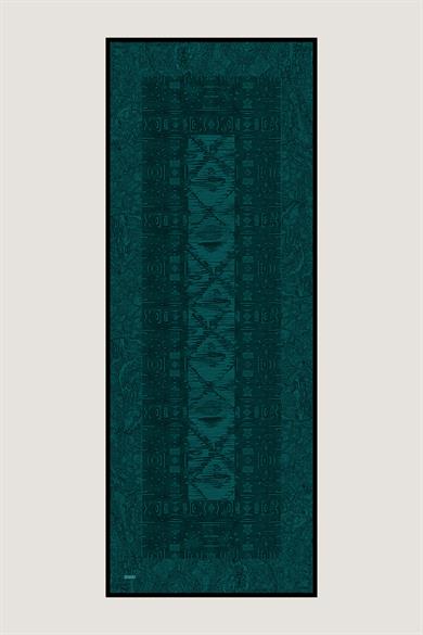 MERZ MULBERRY İPEK ŞAL 70*190 CM - PETROL MAVİ