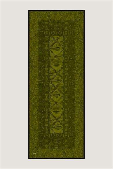 MERZ MULBERRY İPEK ŞAL 70*190 CM - YEŞİL