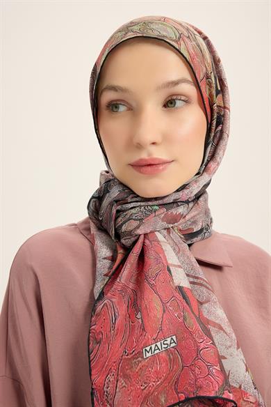 MERZ PAMUK İPEK ŞAL 70*190 CM - MERCAN