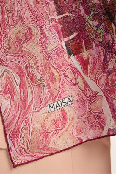 MERZ PAMUK İPEK ŞAL 70*190 CM - PEMBE